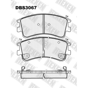 Колодки передние HEXEN DBS3067 Mazda 6 (GG, GY)